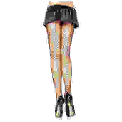 Spandex Industrial Net Backseam Pantyhose - One Size - Black