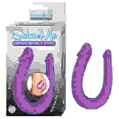 Seduce Me Curved Double Dong - Purple