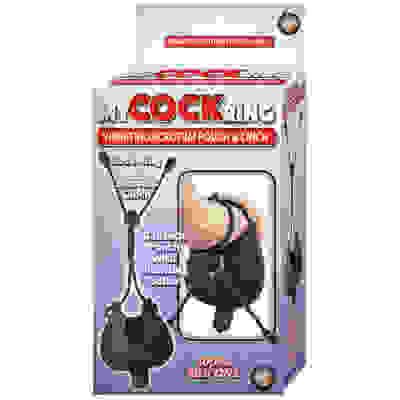 My Cock Ring Vibrating Scrotum Pouch & Cinch - Black