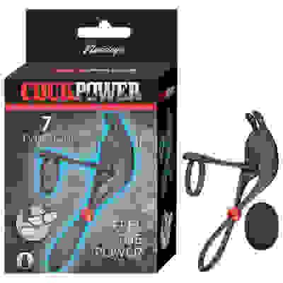 Cockpower Remote Control Cockring and Ball Cinch - Black