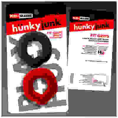 Fit Grips 2-Pack Ergo-Fit Cockrings Black Red