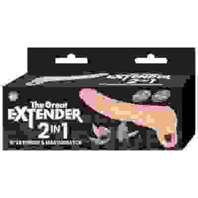 The Great Extender 2 in 1 9" Extender & Masturbator White